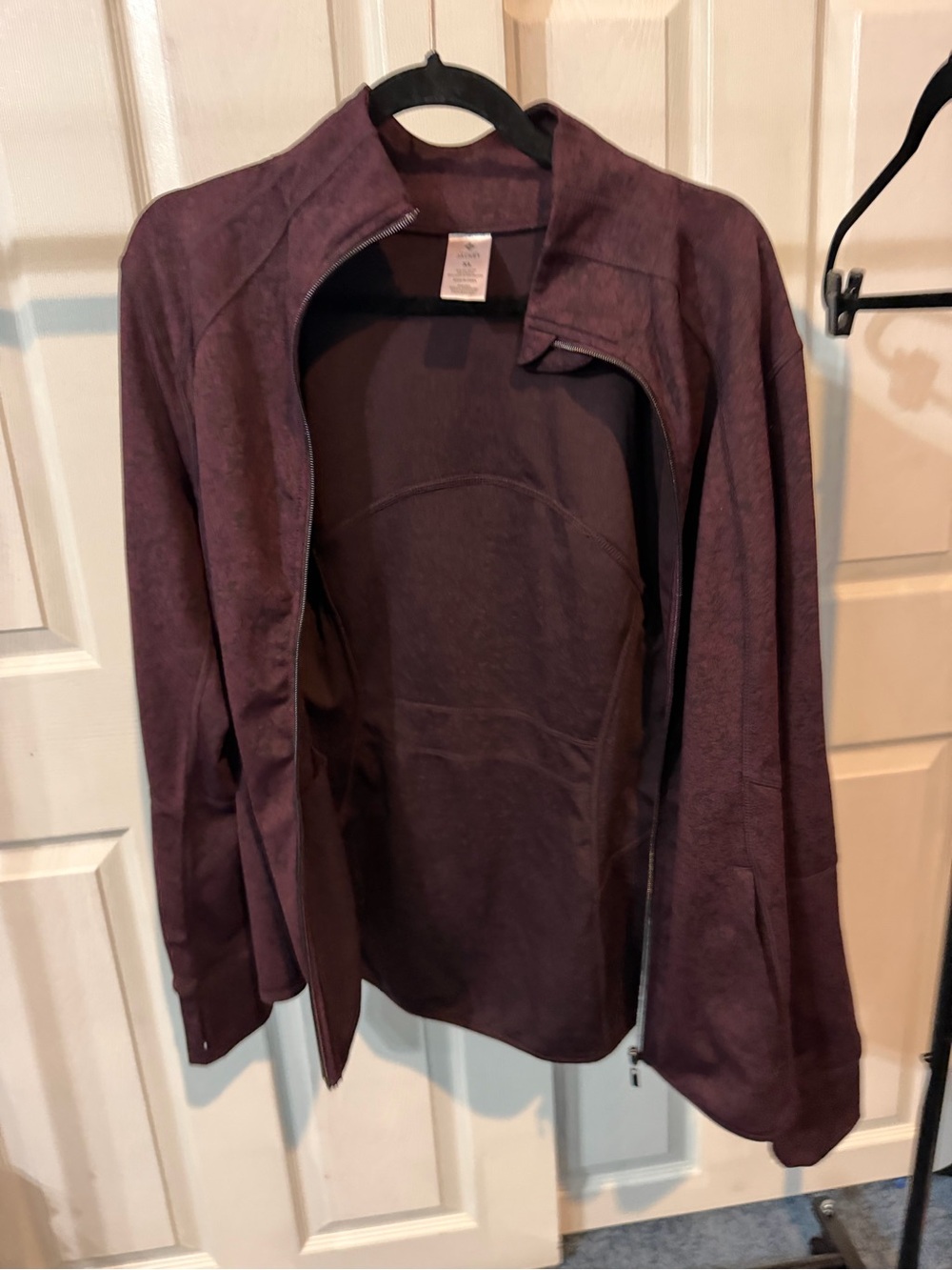 Women's Zip-Front Utility Jacket in Plum
